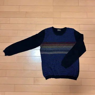 캐시미어 100% 스트라이프 니트 긴팔