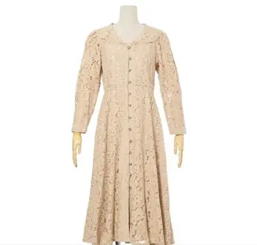 어나더 안젤로스 빅 칼라 프론트 오픈 전체 레이스 원피스 미사용 새상품