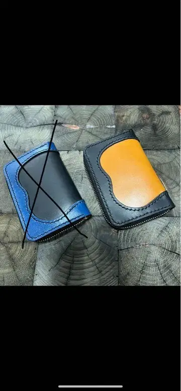 fukulow leather 키케이스 핸드메이드 오렌지