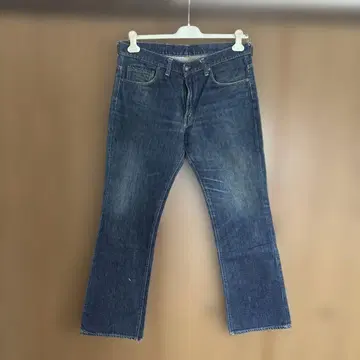 DENIME 부츠컷 데님 플레어 데님 다크 블루