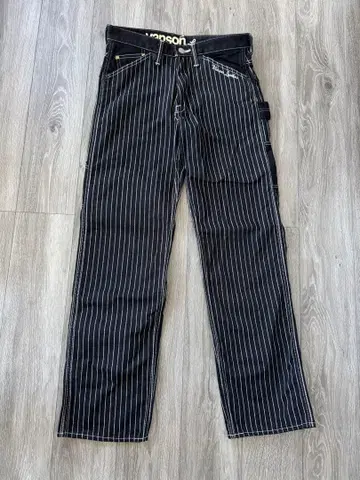 vanson 스트라이프 데님 팬츠 32