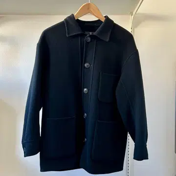 사이즈 XS UNIQLO+J 울 블렌드 오버 사이즈 셔츠 자켓