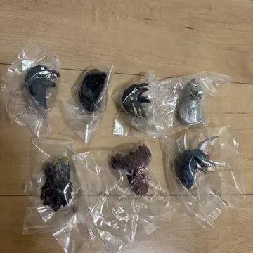 제일복권 고질라 E상 몬스터 헤드 마그넷 4종 컴프 세트