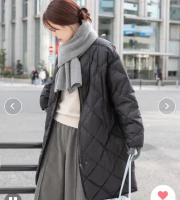 URBAN RESEARCH DOORS 퀼팅 코트 M 블랙