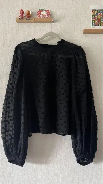 IENA 이에나 블랙 긴팔 블라우스