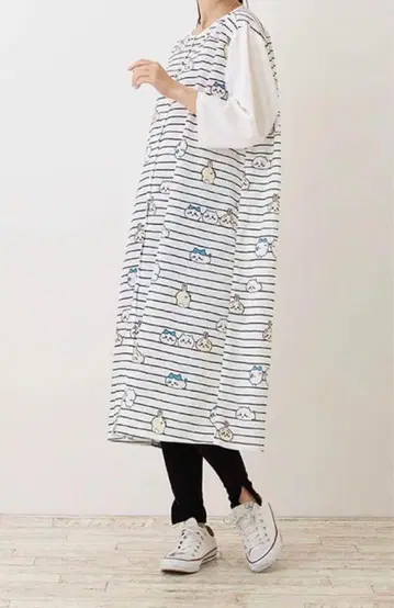 치이카와 보더 룸웨어 원피스