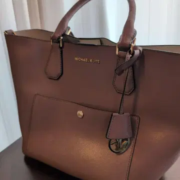 MICHAEL KORS 베이지 핑크 토트백 숄더백