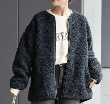 BC.STOCK 보아 파이핑 블루종 아우터