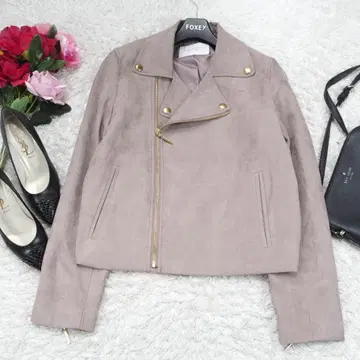 G9392*보테도 오페크 더블 라이더 자켓 그레이 M