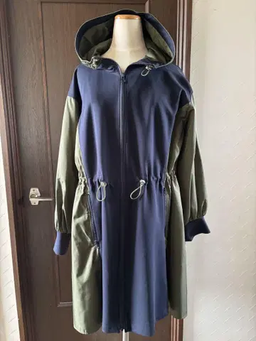 택 포함 새상품 쿨 카리안 이소재 믹스 롱 아우터