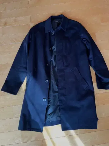 A.P.C. 네이비 스텐카라 코트