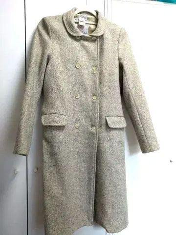 해리스 트위드 울 코트