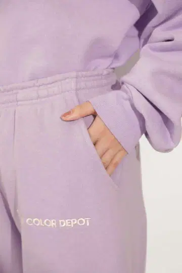 로즈버드 COLOR DEPOT 라벤더 스웨트 팬츠