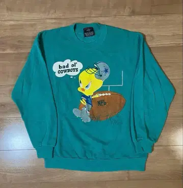 90s USA NFL COWBOYS 맨투맨 TWEETY 워너