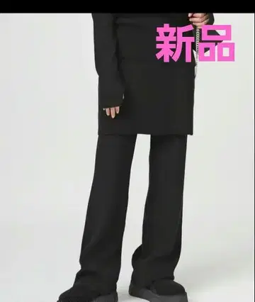 라빠르망 니트 팬츠 스커트 블랙
