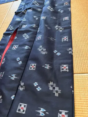 류큐 카스리 제비 무늬  기모노