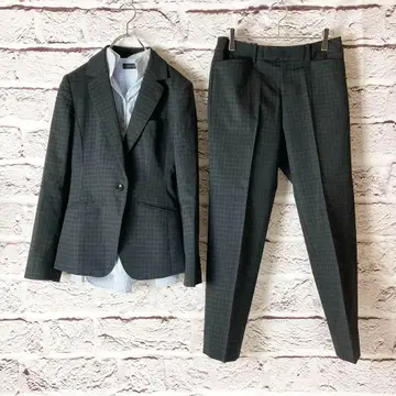 z1970:HILTON 셋업 체크 사이즈 S