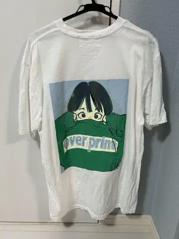 OVER PRINT 축광 프린트 T셔츠 L 사이즈