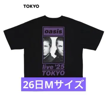 oasis 라이브 T셔츠 2025년 도쿄