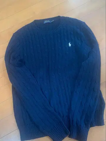 폴로 랄프로렌 케이블 니트 네이비