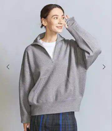새상품급 유나이티드 애로우즈 하프 지퍼 풀오버 그레이