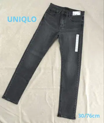 UNIQLO 슬림핏 청바지 스트레이트 30 (76cm) 그레이