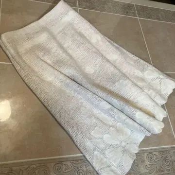 울 100 니트 스커트 L