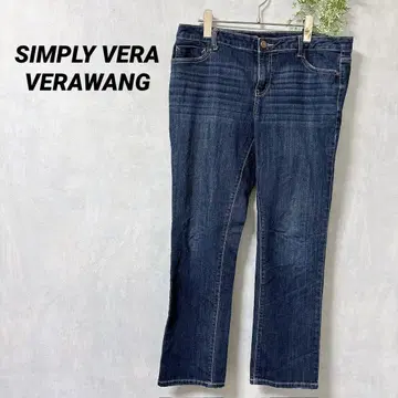 새상품급 SIMPLY VERA VERAWANG 다크 블루 데님 팬츠
