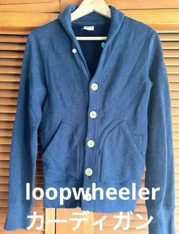 LOOPWHEELER 네이비 가디건 X.Small
