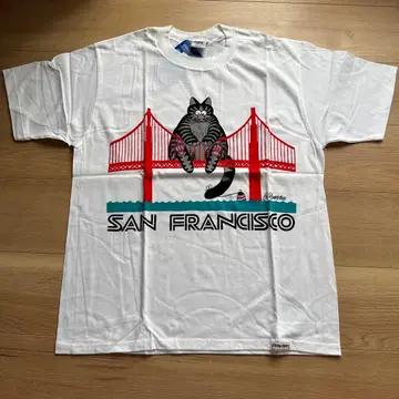 [새상품 미사용] 80년대 클레이지셔츠 샌프란시스코 BRIDGE CAT