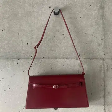 Verafield 버건디 슬림 숄더백