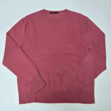 [여성용] 유니클로 캐시미어 크루넥 스웨터 핑크 M 사이즈