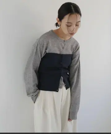 hellam 뷔스티에 니트 가디건 세트