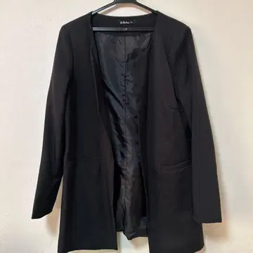 I&A 블랙 노카라 자켓 XL