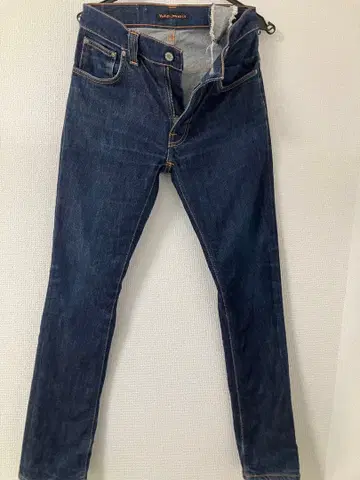 누디진 씬핀 다크 컬러 데님 W30