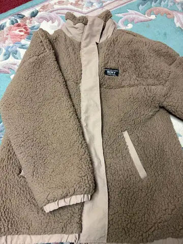 ROXY 베이지 보아 자켓