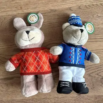 베어리스타 봉제 인형 2마리 세트