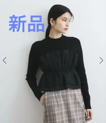 [ 새상품 ] vis 뷔스티에 도킹 니트/세탁 가능