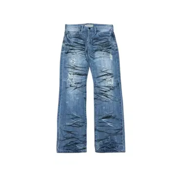 painting damage denim pants