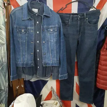 유니클로 데님 G EZY 팬츠 셋업