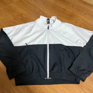 adidas 자켓 화이트/블랙 L 사이즈