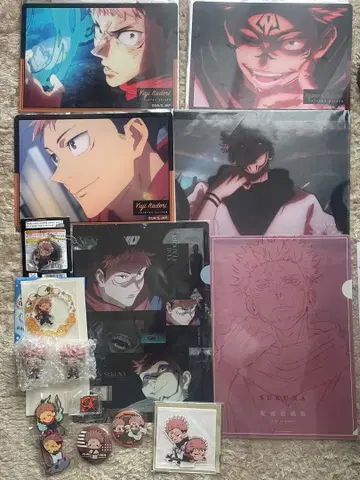 주술회전 캐릭터 굿즈 세트 이타도리 유우지 양면 스쿠나