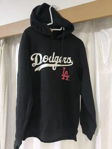 Dodgers 후드 부착 후드티 블랙