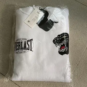 [ 미사용 새상품 ] EVERLAST 에버라스트 화이트 후드티