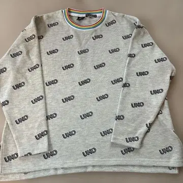 UNO 그레이 스웨트 셔츠 플라보아