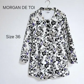 MORGAN DE TOI 꽃무늬 튜닉 A라인 자켓