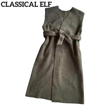 [ CLASSICAL ELF ] 베스트 코트 M 허리 리본 성숙 캐주얼
