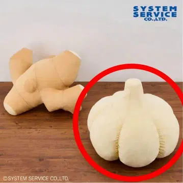 FANS 생강 & 마늘 봉제 인형 XL 마늘 봉제 인형 XL