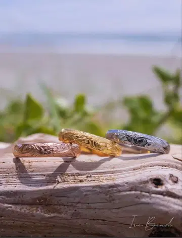 iriebeach Barrel ring 4mm 핑크 골드 7호