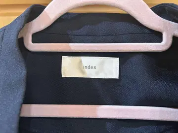 index 네이비 노카라 자켓 스커트 M